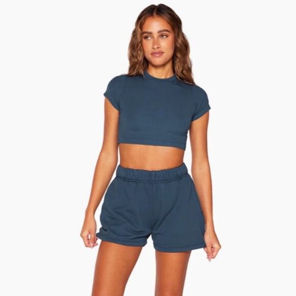 Set Active Sweat Shorts Size Large - Picture 2 of 7